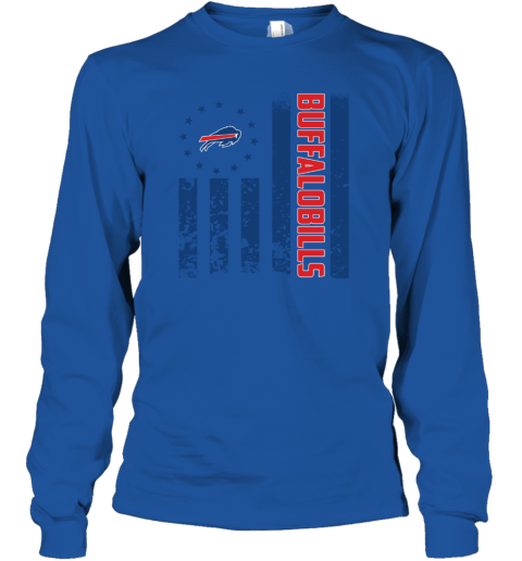 NFL Detroit Lions American Flag Youth Long Sleeve - Rookbrand