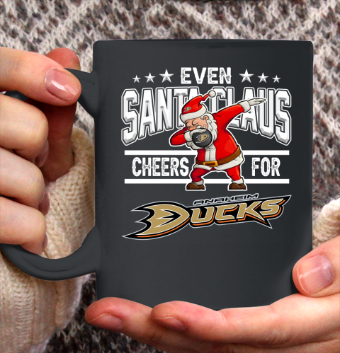 Anaheim Ducks Even Santa Claus Cheers For Christmas NHL Ceramic Mug 11oz 4