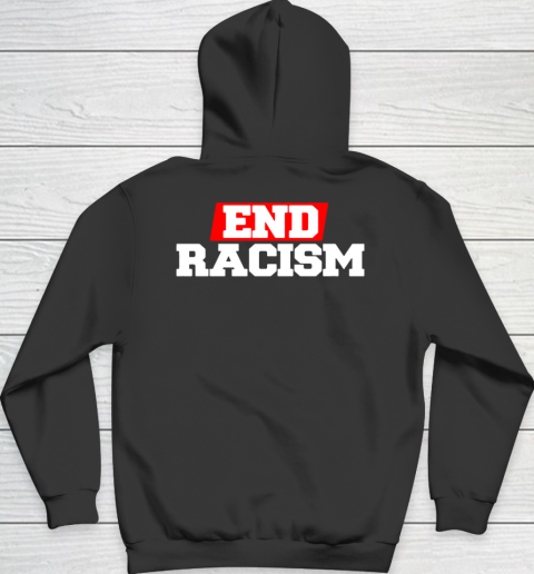 NFL End Racism Print In Front And Back Hoodie 9
