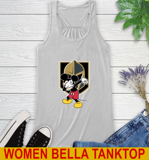 Vegas Golden Knights NHL Hockey Dabbing Mickey Disney Sports Racerback Tank