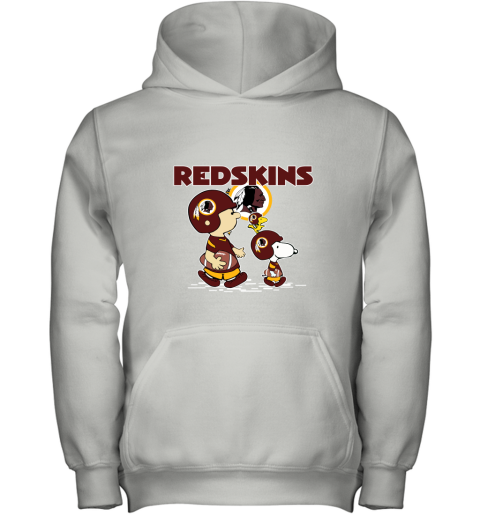 Washington Redskins Let's Play Football Together Snoopy NFL Shirts Youth Hoodie