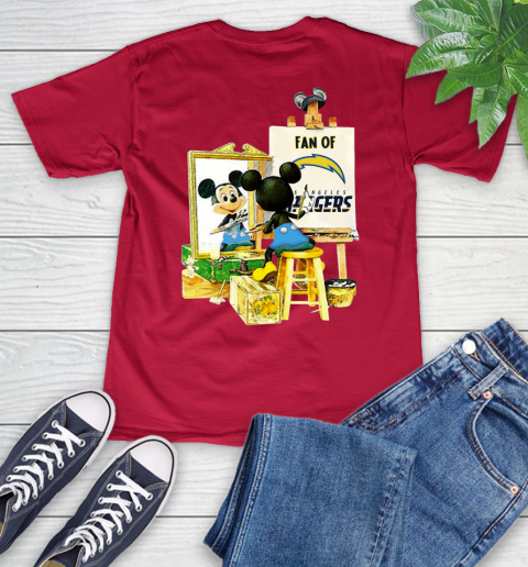 NFL Football Los Angeles Chargers Mickey Drawing Shirt 51