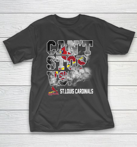 MLB St.Louis Cardinals Baseball Can't Stop Vs Cardinals T-Shirt