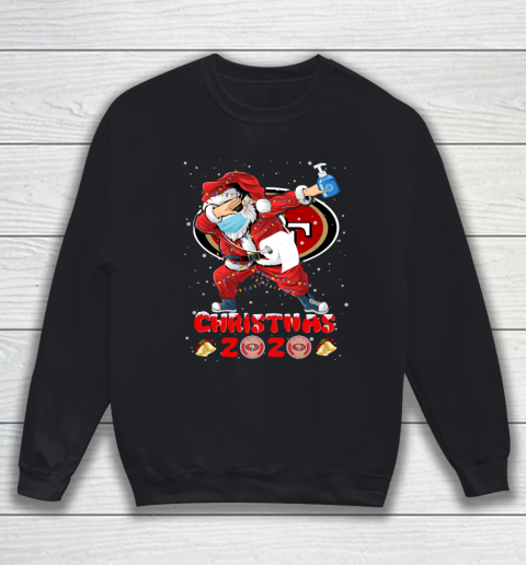 San Francisco 49ers Funny Santa Claus Dabbing Christmas 2020 NFL Sweatshirt