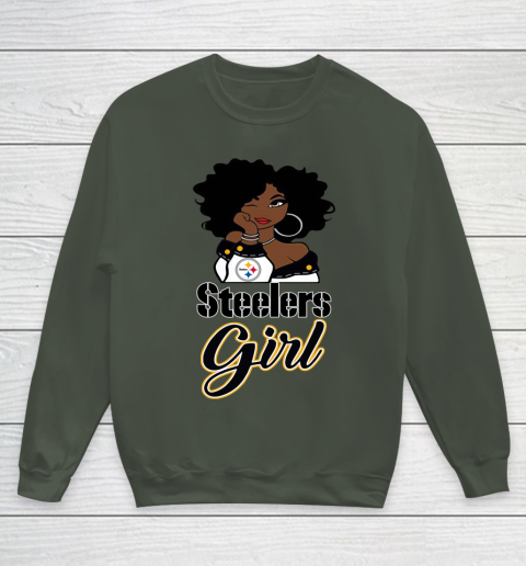 Pittsburgh Steelers Girl NFL Youth Sweatshirt 10
