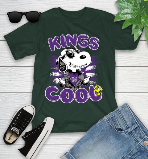 NBA Basketball Sacramento Kings Cool Snoopy Shirt Youth T-Shirt 4