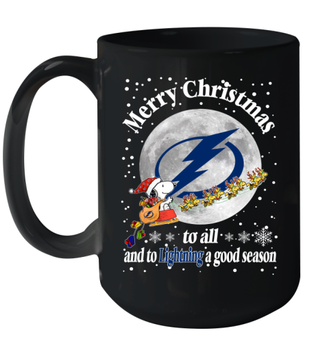 Tampa Bay Lightning Merry Christmas To All And To Lightning A Good Season NHL Hockey Sports Ceramic Mug 15oz