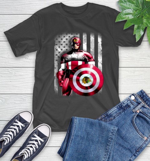 blackhawks black flag shirt