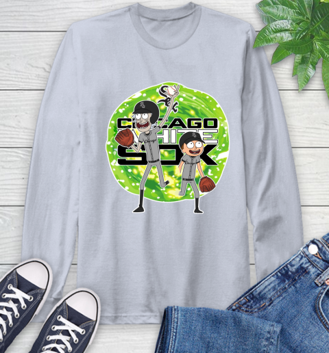 MLB Chicago White Sox Rick And Morty Baseball Sports Long Sleeve T-Shirt 6