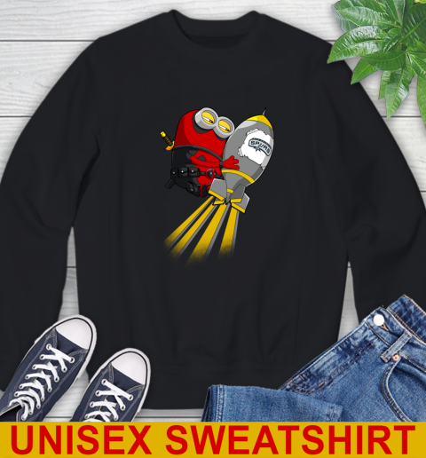NBA Basketball San Antonio Spurs Deadpool Minion Marvel Shirt Sweatshirt