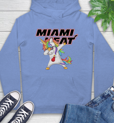 Miami Heat NBA Basketball Funny Unicorn Dabbing Sports Hoodie