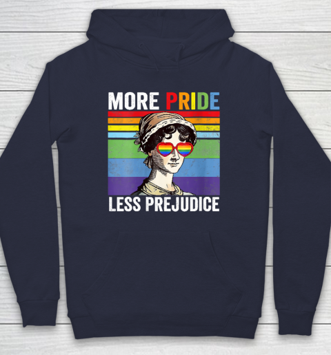More Pride Less Prejudice Pride Month Funny Hoodie 3