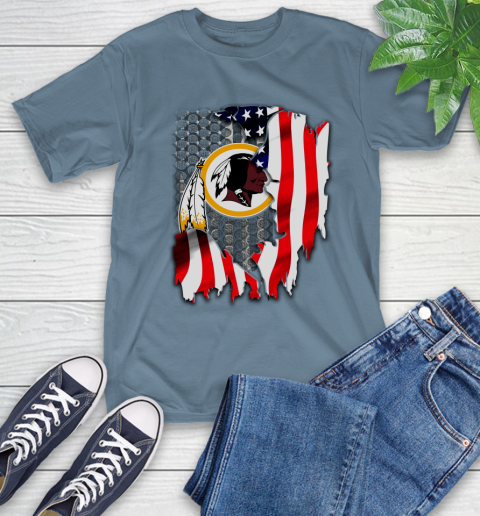Washington Redskins NFL Football American Flag T-Shirt 8