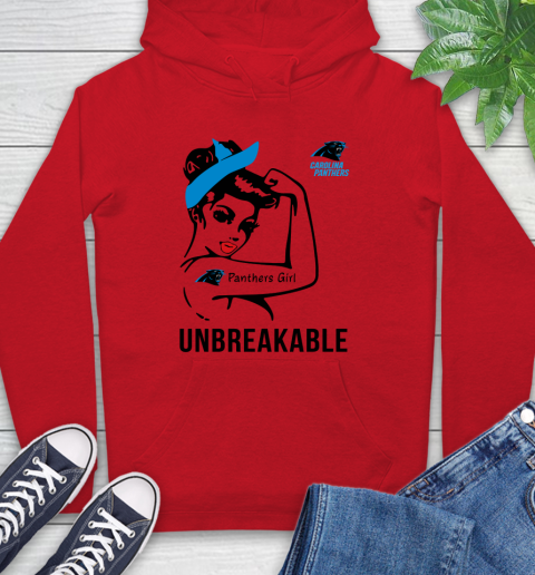 NFL Carolina Panthers Girl Unbreakable Football Sports Hoodie 8