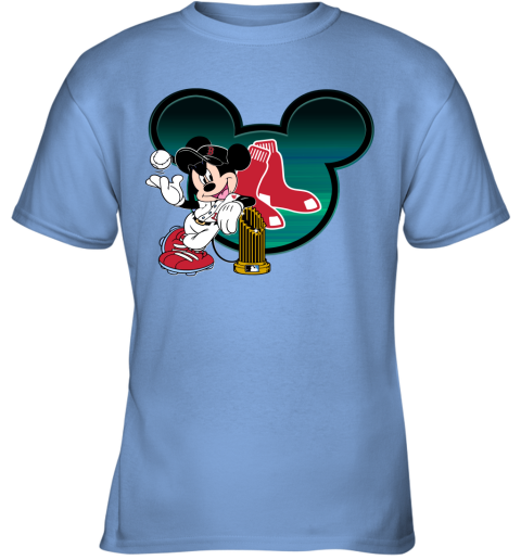 MLB Boston Red Sox The Commissioner's Trophy Mickey Mouse Disney Shirt