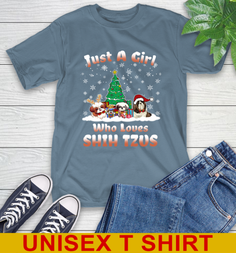 Christmas Just a girl who love shih tzus dog pet lover 8