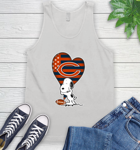 Chicago Bears NFL Football The Peanuts Movie Adorable Snoopy Tank Top