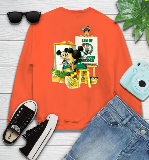 NBA Basketball Boston Celtics Mickey Drawing Shirt 27