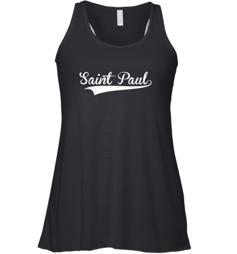 SAINT PAUL Baseball Styled Jersey Shirt Softball Racerback Tank