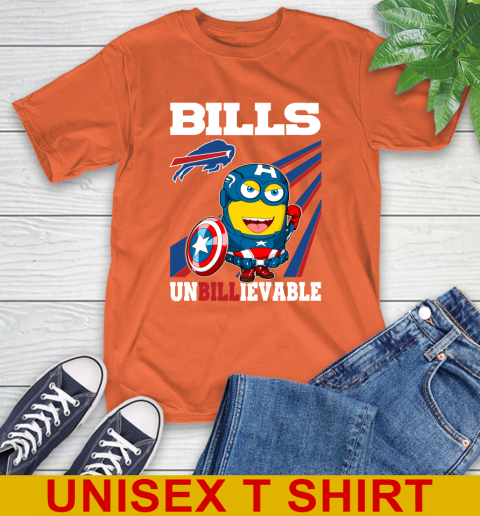 NFL Football Buffalo Bills Captain America Marvel Avengers Minion Shirt T-Shirt 4