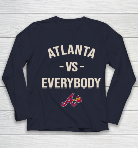 Atlanta Braves Vs Everybody Youth Long Sleeve 2