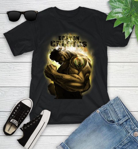 Boston Celtics NBA Basketball Hulk Marvel Avengers Sports Youth T-Shirt