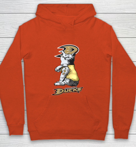 NHL My Cat Loves Anaheim Ducks Hockey Youth Hoodie 3