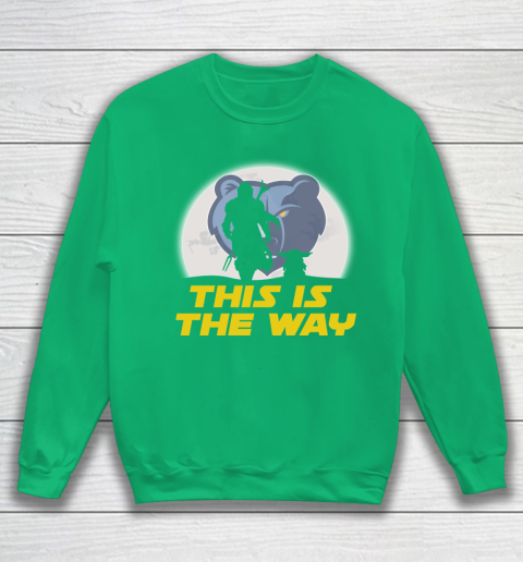 Memphis Grizzlies NBA Basketball Star Wars Yoda And Mandalorian This Is The Way Sweatshirt 5