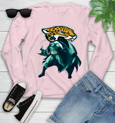 NFL Batman Football Sports Jacksonville Jaguars Youth Long Sleeve 10
