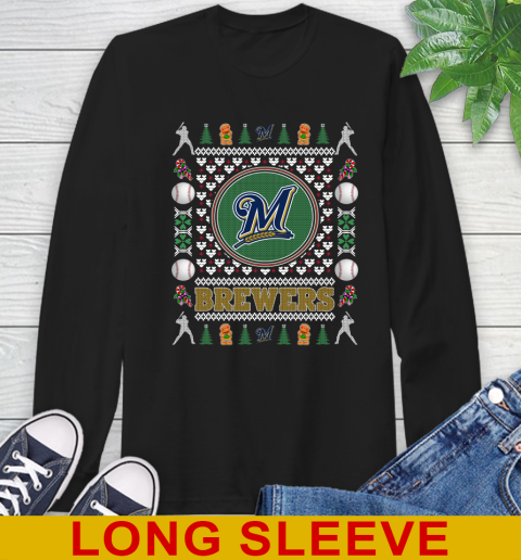 Milwaukee Brewers Merry Christmas MLB Baseball Loyal Fan Long Sleeve T-Shirt