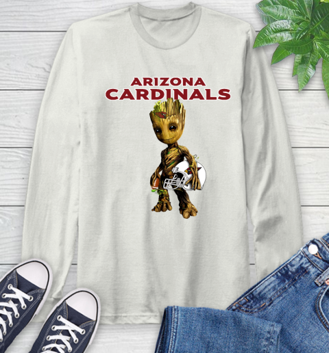 Arizona Cardinals NFL Football Groot Marvel Guardians Of The Galaxy Long Sleeve T-Shirt 13 Arizona Cardinals NFL Football Groot Marvel Guardians Of The Galaxy Long Sleeve T-Shirt - Image 13