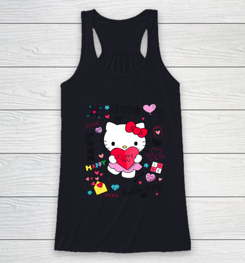 Hello Kitty Love Notes Valentine Tee Racerback Tank 7