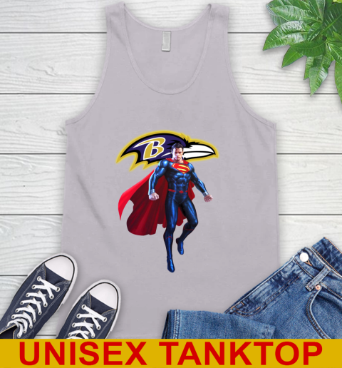NFL Superman DC Sports Football Baltimore Ravens Tank Top 4