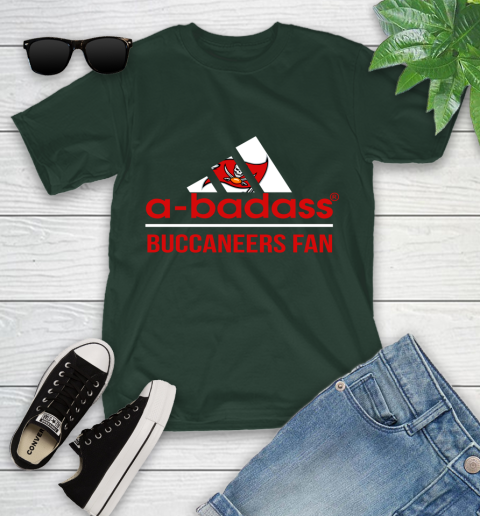 Tampa Bay Buccaneers NFL Football A Badass Adidas Adoring Fan Sports Youth T-Shirt 5
