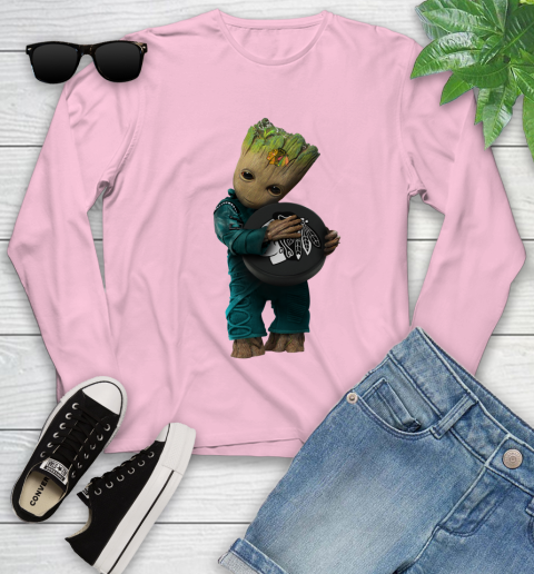 NHL Groot Guardians Of The Galaxy Hockey Sports Chicago Blackhawks Youth Long Sleeve 10