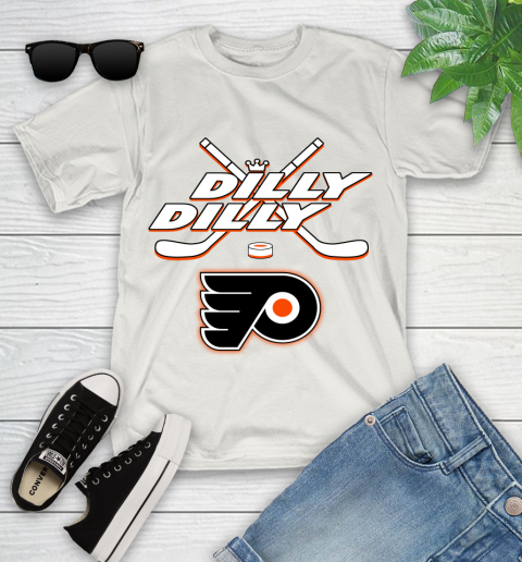 NHL Philadelphia Flyers Dilly Dilly Hockey Sports Youth T-Shirt 12