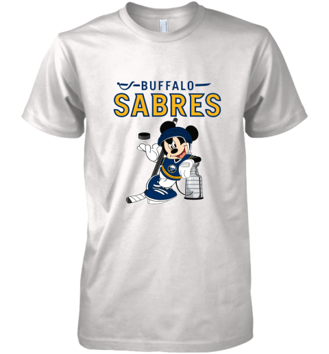 Mickey Buffalo Sabres With The Stanley Cup Hockey NHL Premium Men's T-Shirt