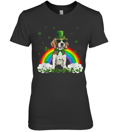 Beagle St Patricks Day Leprechaun Dog Lover Premium Women's T-Shirt