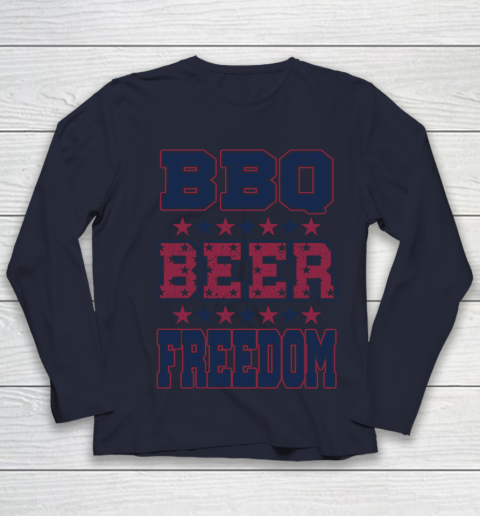 BBQ Beer Freedom Youth Long Sleeve 3