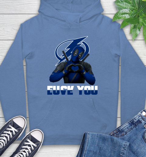 NHL Tampa Bay Lightning Deadpool Love You Fuck You Hockey Sports Hoodie 11