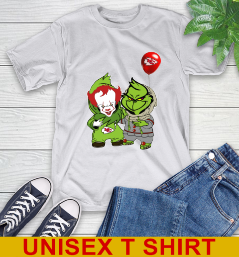 Kansas City Chiefs Baby Pennywise Grinch Christmas NFL Football T-Shirt 12