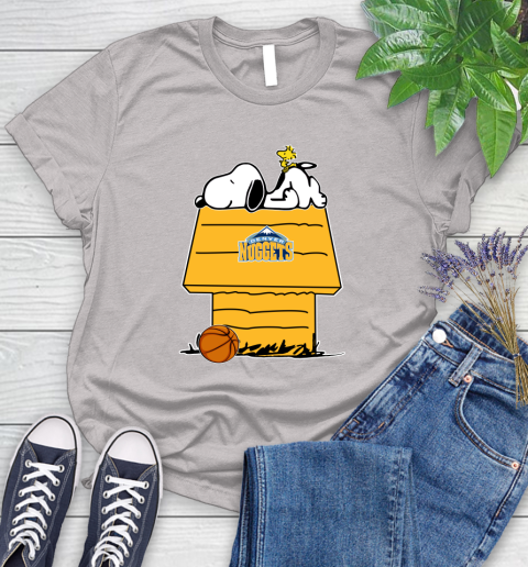 Denver Nuggets NBA Basketball Snoopy Woodstock The Peanuts Movie Women's T-Shirt 10
