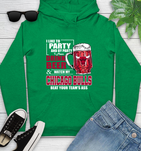 NBA Drink Beer and Watch My Chicago Bulls Beat Your Team's Ass Basketball Youth Hoodie 9