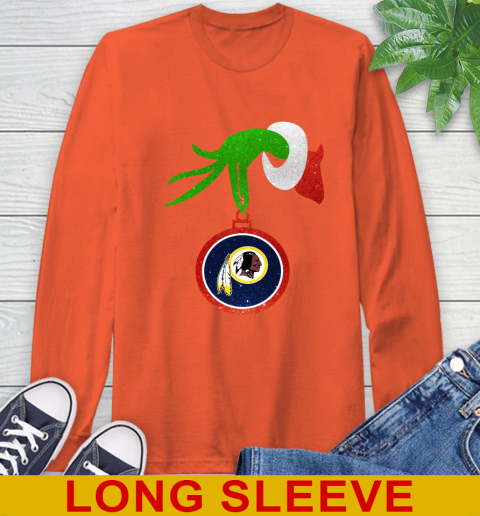 Washington Redskins Grinch Merry Christmas NFL Football Long Sleeve T-Shirt 5