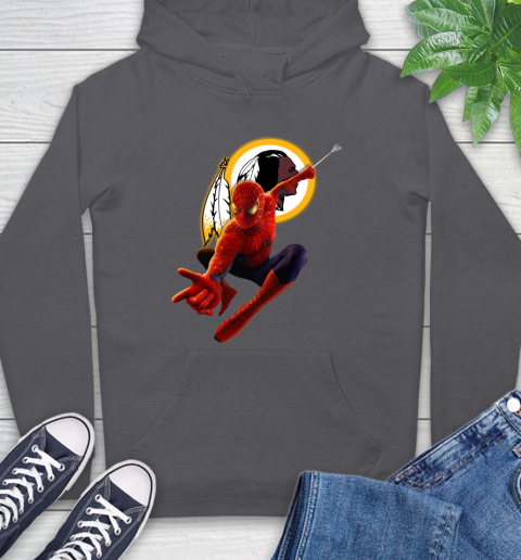 NFL Spider Man Avengers Endgame Football Washington Redskins Hoodie 7