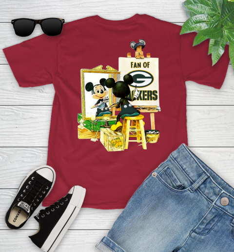 NFL Football Green Bay Packers Mickey Drawing Shirt 105