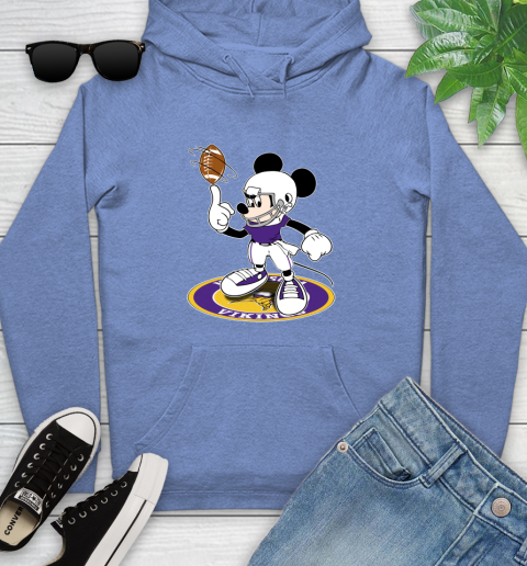 NFL Football Minnesota Vikings Cheerful Mickey Disney Shirt Youth Hoodie 11