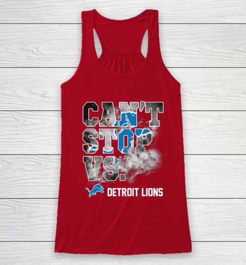 NFL Detroit Lions Can't Stop Vs Racerback Tank 4