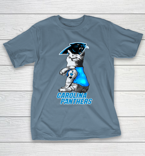 NFL Football My Cat Loves Carolina Panthers T-Shirt 6