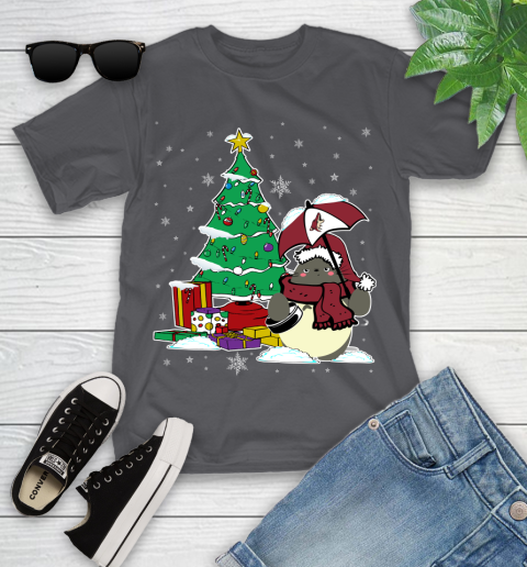 Arizona Coyotes NHL Hockey Cute Tonari No Totoro Christmas Sports Youth T-Shirt 6